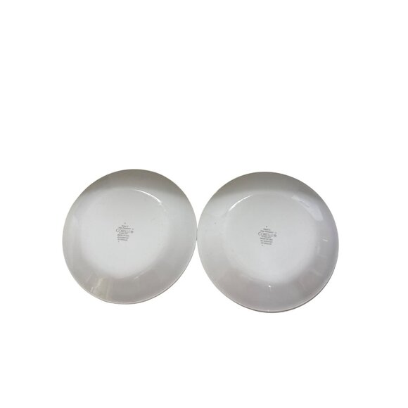 2 Corelle Botanique Salad Plates 7.25" Classic Blue Floral Swirl Rim Design - Picture 2 of 4